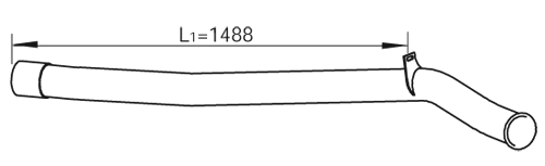 Uitlaatpijp Dinex 47672