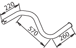 Uitlaatpijp Dinex 50641