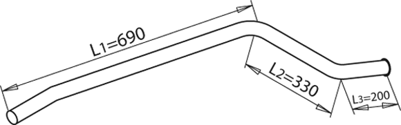 Uitlaatpijp Dinex 50716