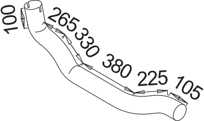 Uitlaatpijp Dinex 53225