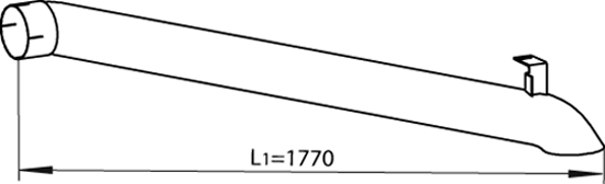 Uitlaatpijp Dinex 54669