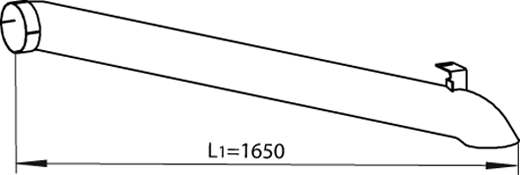Uitlaatpijp Dinex 54670