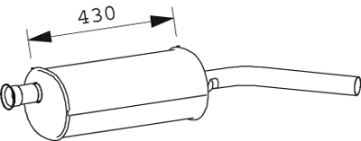 Achterdemper Dinex 66367