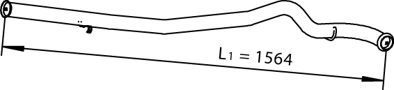 Uitlaatpijp Dinex 66508
