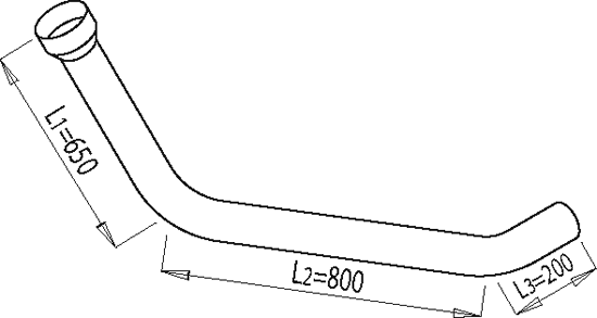 Uitlaatpijp Dinex 68165