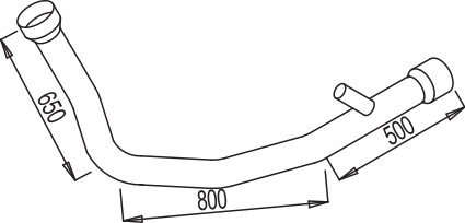 Uitlaatpijp Dinex 68198