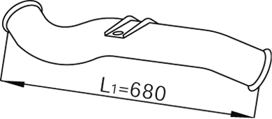 Uitlaatpijp Dinex 68238