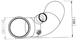 Uitlaatpijp Dinex 68776