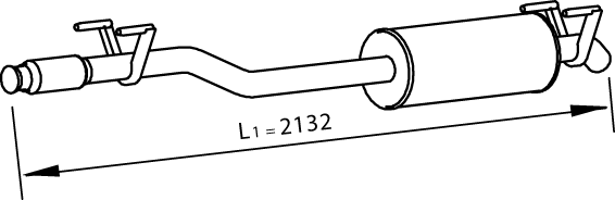 Middendemper Dinex 74307