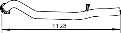 Uitlaatpijp Dinex 74514