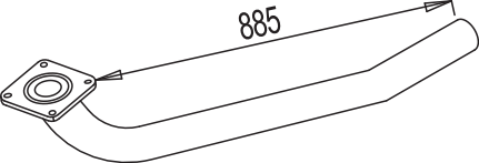 Uitlaatpijp Dinex 80189