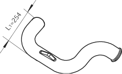 Uitlaatpijp Dinex 80772