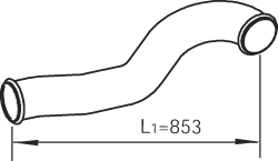 Uitlaatpijp Dinex 81717