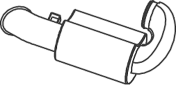 Achterdemper Dinex 81731