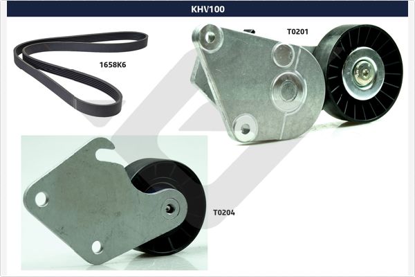 Poly V-riemen kit Hutchinson KHV 100