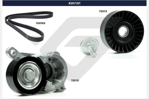 Poly V-riemen kit Hutchinson KHV 101