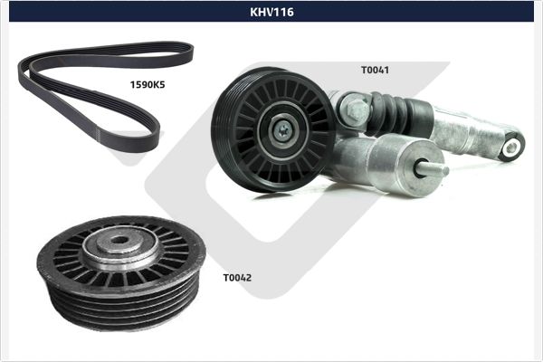 Poly V-riemen kit Hutchinson KHV 116