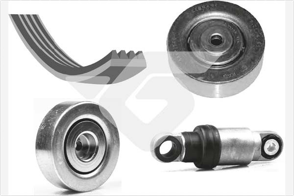 Poly V-riemen kit Hutchinson KHV 118