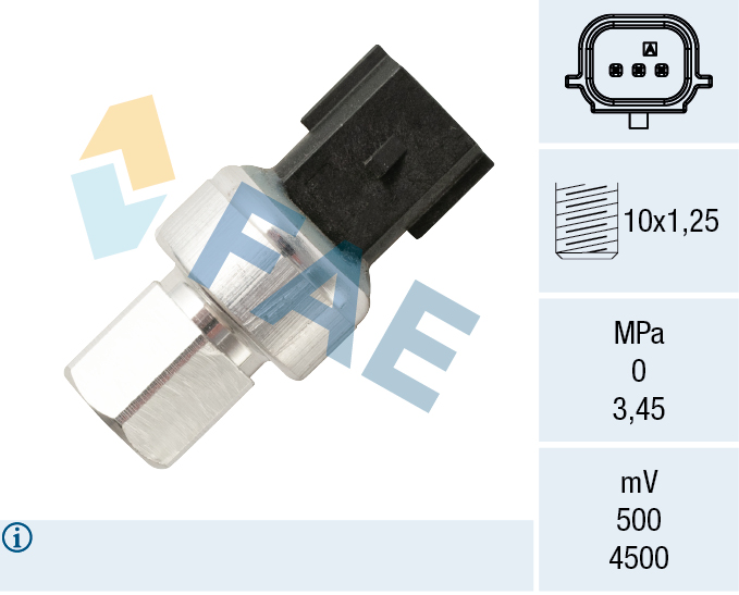 Drukschakelaar, airconditioning FAE 15804