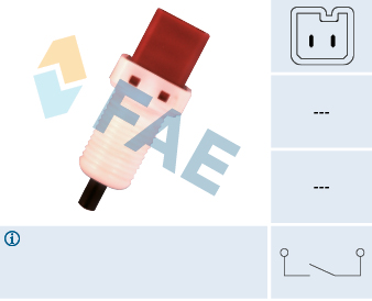 Koppelingbedieningsschakelaar (motor) FAE 24896