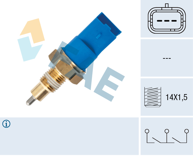 Achteruitrijlichtschakelaar FAE 40998