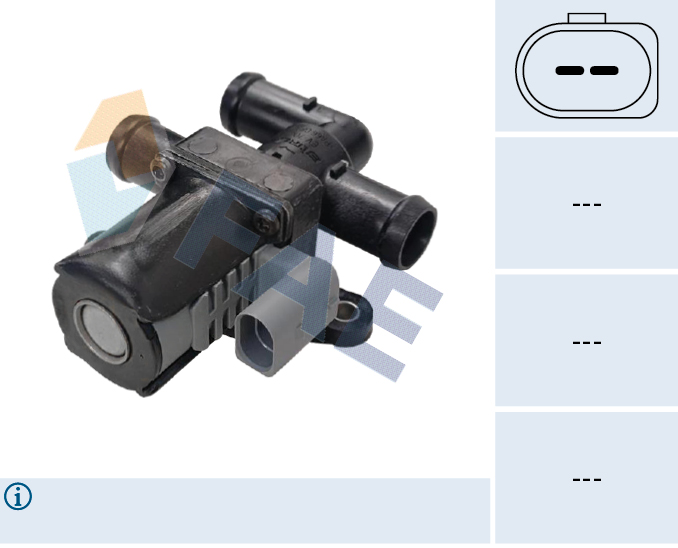 Kachelkraan /Koelvloeistof regelklep FAE 55014