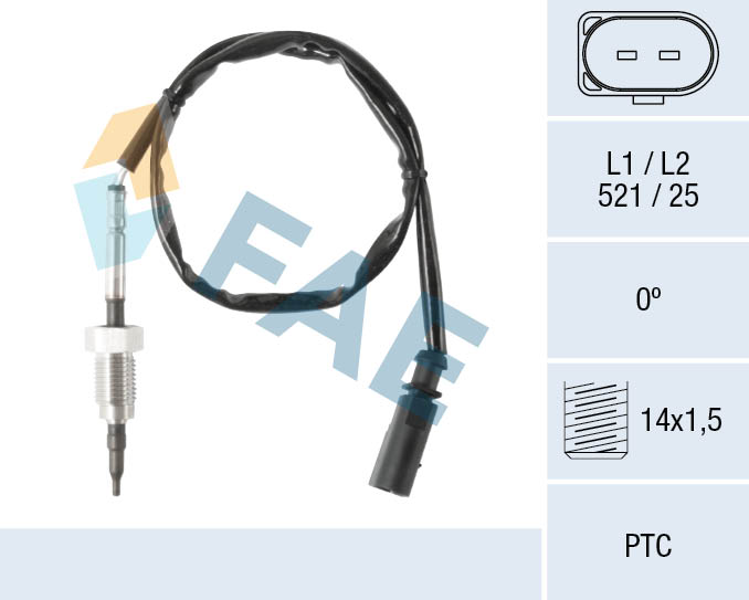 Sensor, uitlaatgastemperatuur FAE 68070