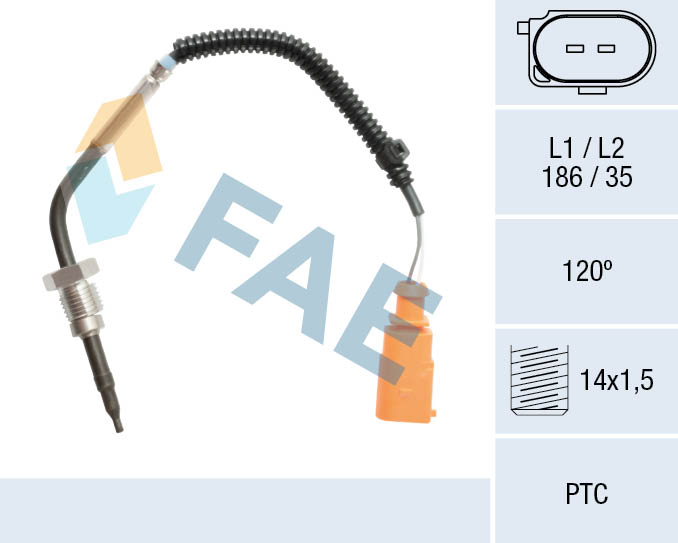Sensor, uitlaatgastemperatuur FAE 68111