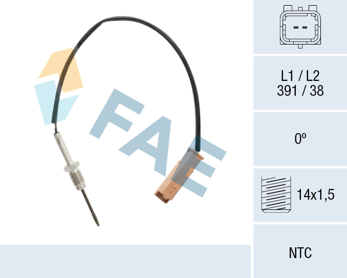 Sensor, uitlaatgastemperatuur FAE 68610