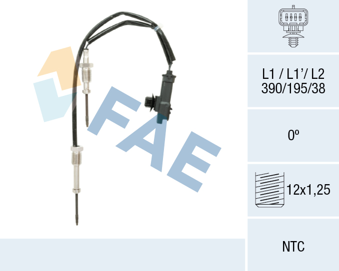 Sensor, uitlaatgastemperatuur FAE 68611