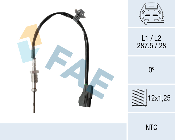 Sensor, uitlaatgastemperatuur FAE 68625