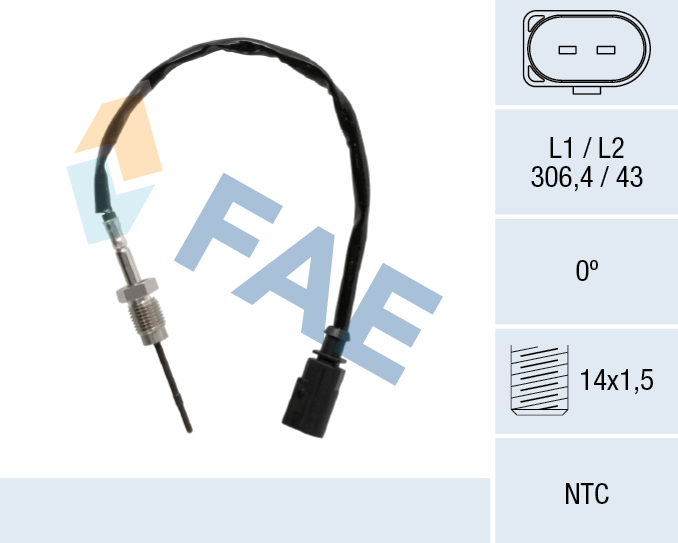 Sensor, uitlaatgastemperatuur FAE 68628