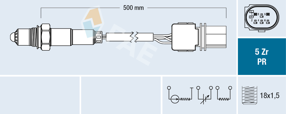 Lambda-sonde FAE 75080