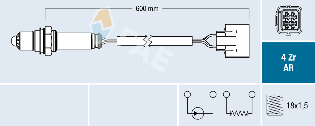 Lambda-sonde FAE 75604