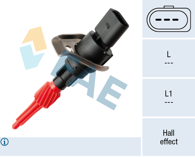 Sensor, snelheid, toerental FAE 76007
