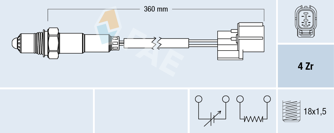 Lambda-sonde FAE 77375