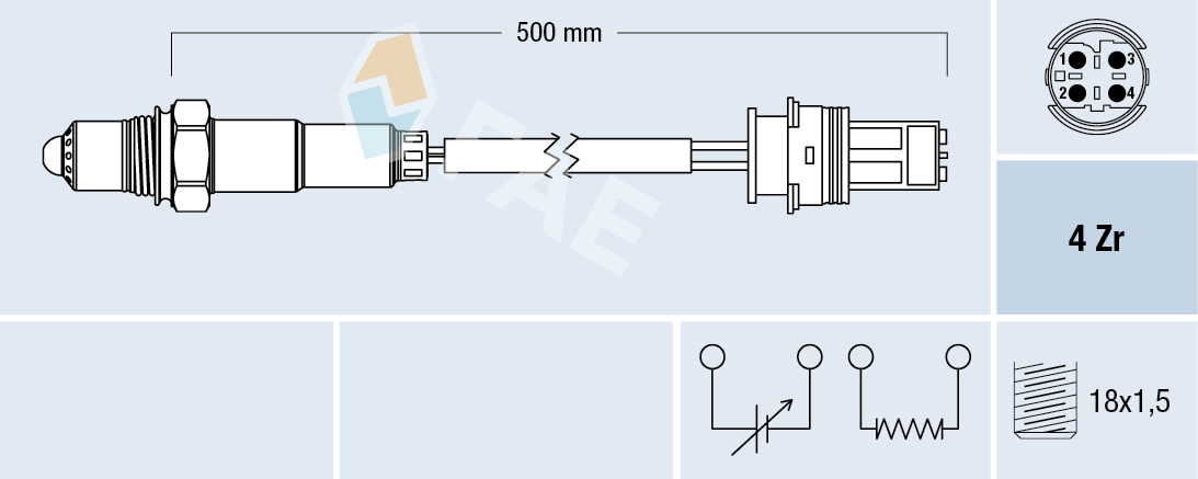 Lambda-sonde FAE 77504