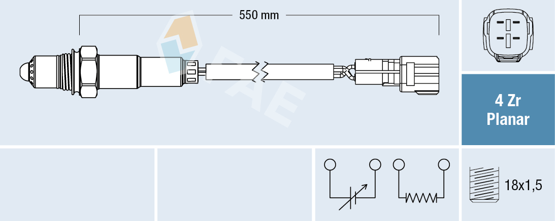 Lambda-sonde FAE 77553