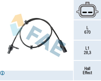 ABS sensor FAE 78512