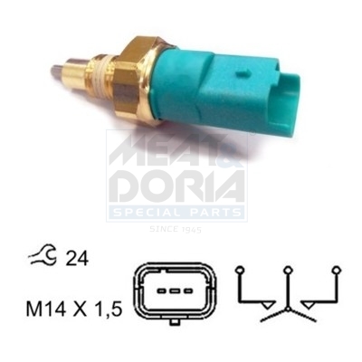 Achteruitrijlichtschakelaar Meat Doria 36013