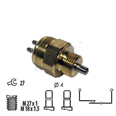 Achteruitrijlichtschakelaar Meat Doria 36020