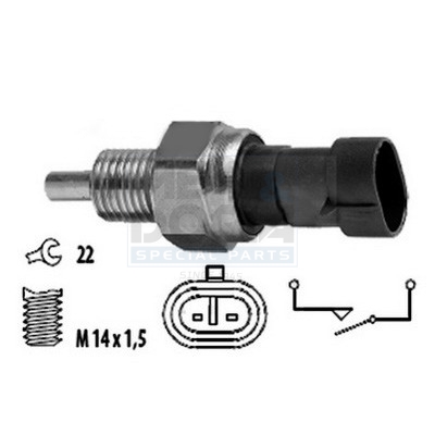 Achteruitrijlichtschakelaar Meat Doria 36022