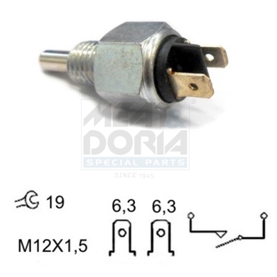 Achteruitrijlichtschakelaar Meat Doria 36023