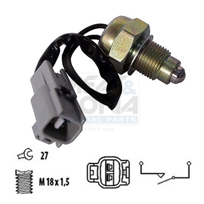 Achteruitrijlichtschakelaar Meat Doria 36059