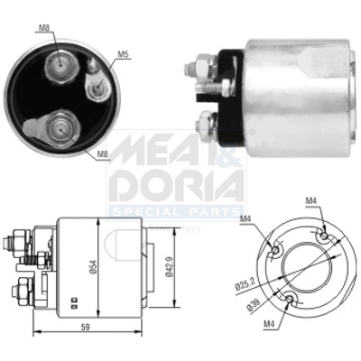 Starter magneetschakelaar Meat Doria 46062