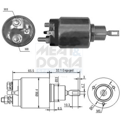 Starter magneetschakelaar Meat Doria 46067