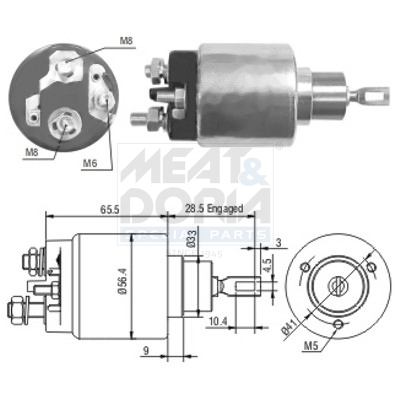 Starter magneetschakelaar Meat Doria 46072