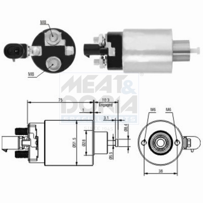 Starter magneetschakelaar Meat Doria 46172