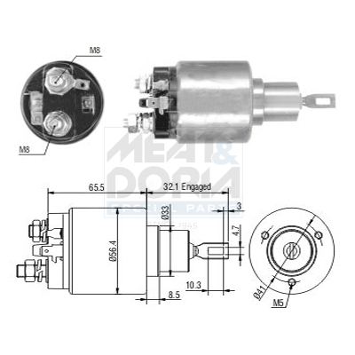 Starter magneetschakelaar Meat Doria 46243