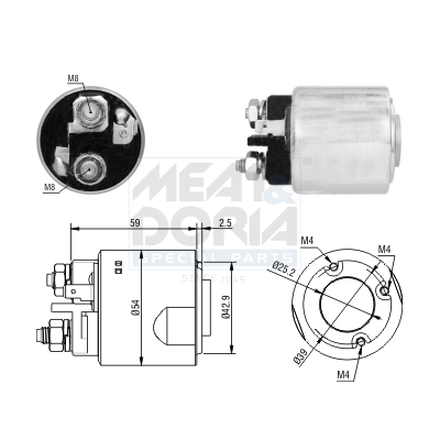 Starter magneetschakelaar Meat Doria 46295